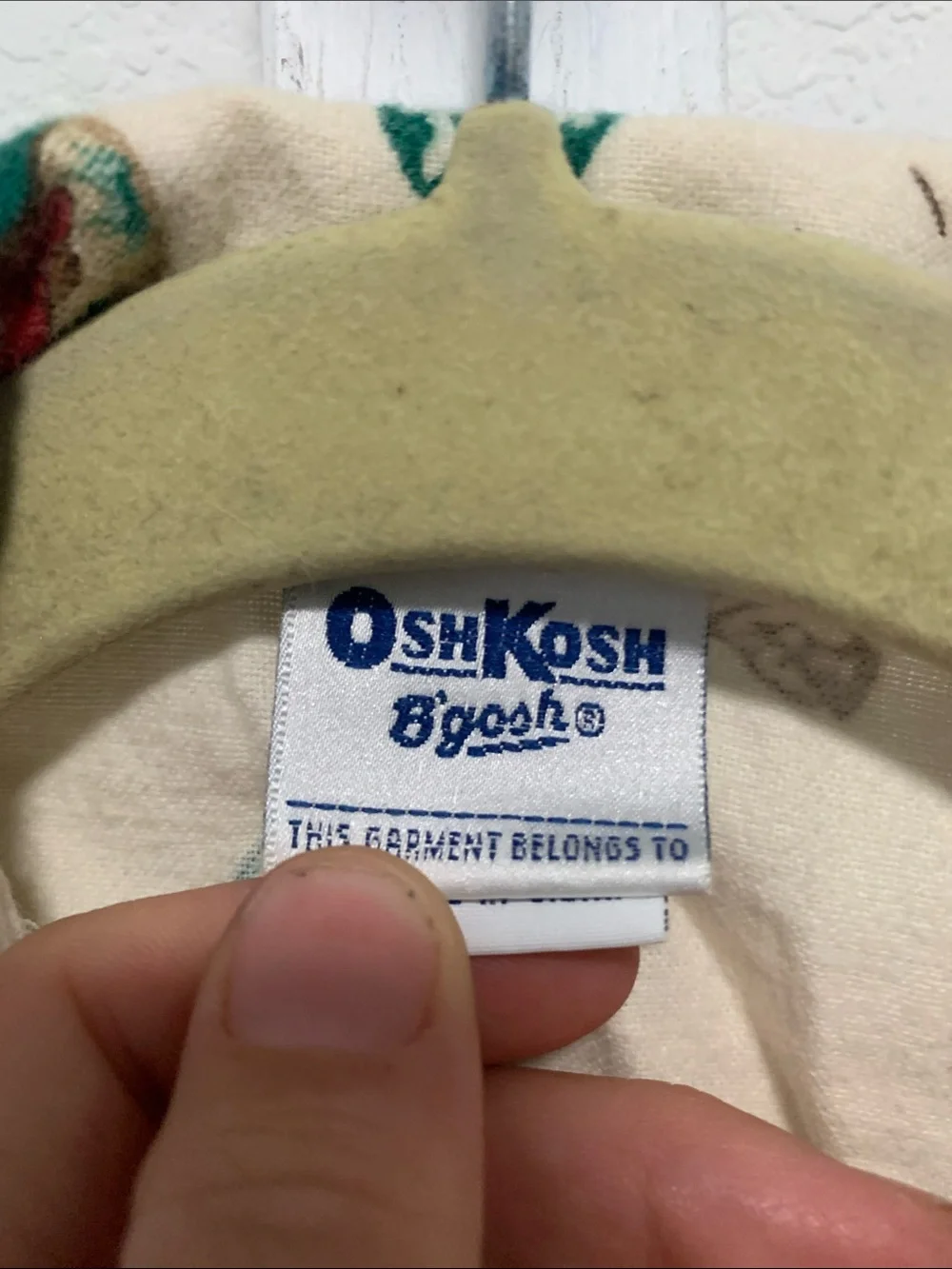 Vintage OshKosh B'gosh Cream Western Cowboy Print Button-Down Shirt